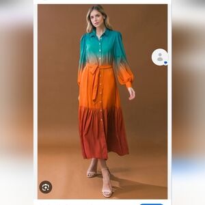 NWOT Flying Tomato Show Stopper Woven Midi Dress,